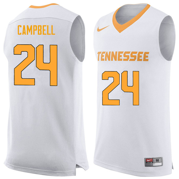 Men #24 Lucas Campbell Tennessee Volunteers College Basketball Jerseys Sale-White